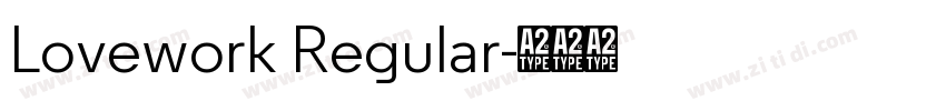 Lovework Regular字体转换